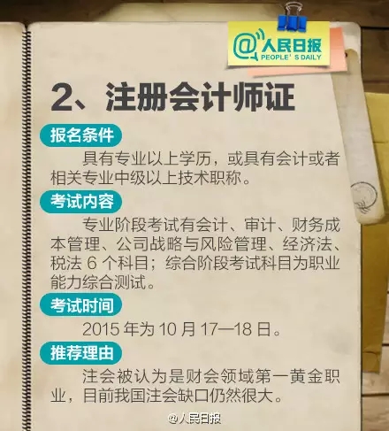 211项职业资格证被取消 盘点十大含金量高资格证书